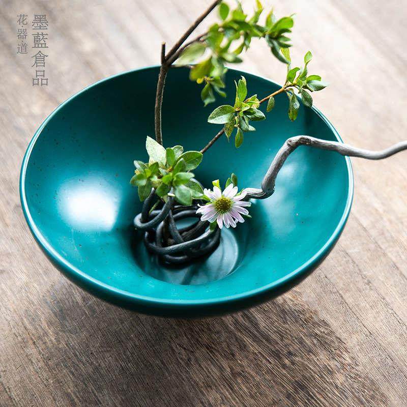 自由花留 插花花器工具 自由变形花插 日式中式花道 茶席花艺专用