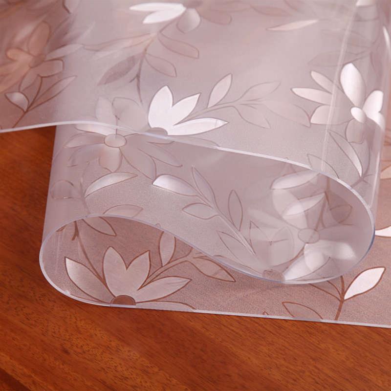 PVC桌布防水防烫餐桌垫透明软玻璃塑料桌布免洗茶几垫水晶板定制