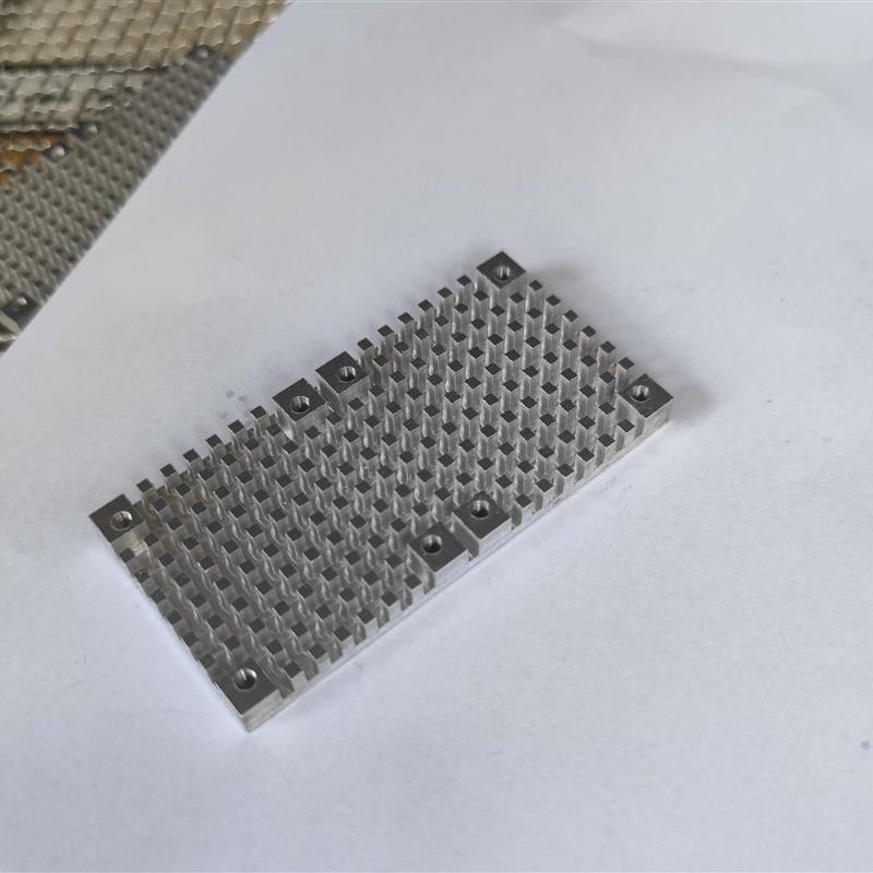 4080铝合金散热片 电子元件 制冷片散热 mos散热片 风扇版散热片