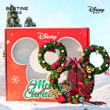迪士尼圣诞礼物奇幻冬季米奇圣诞花环家居装饰装饰摆件礼物