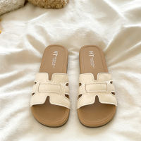 Soft and cozy vacation style ~! Laid-back French soft-soled flip-flops for women's summer wear, comfortable to pair with skirts, seaside slippers on Instagram thumbnail 8