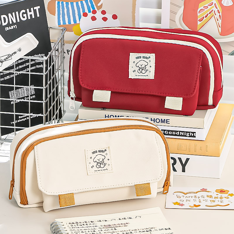 大容量笔袋女生e简约大开口多层文具盒男孩子小学生2025新款高中