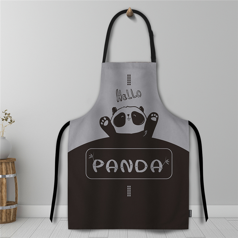 时尚围裙网红新款春夏男女围腰家用防水厨M房做饭防油护罩衣工作