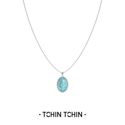 TCHINTCHIN 度假系列 波嬉风图腾大宝石项链 波西米亚风