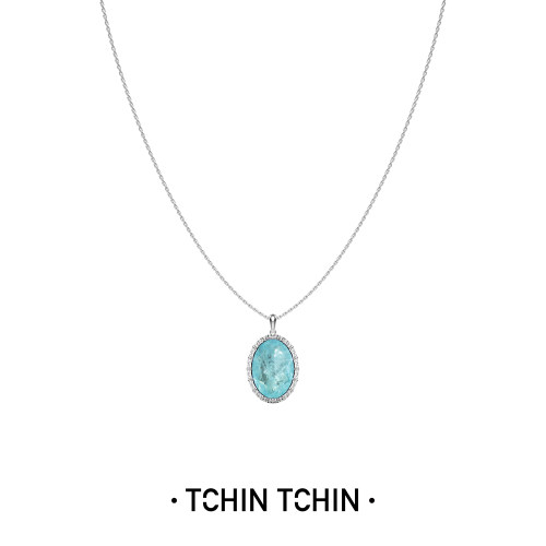 TCHINTCHIN 度假系列 波嬉风图腾大宝石项链 波西米亚风