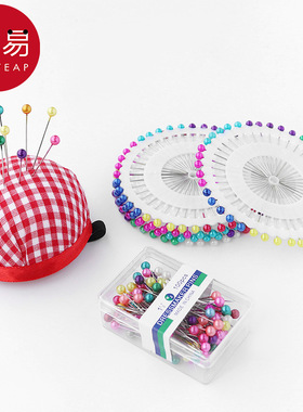 大头针/定位A1p701-裁缝珠针彩色手工立裁固定针定型珠光缝纫