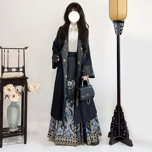 梦桑塔汉服新品大码唐披袄风衣【未央】日常款显瘦上班通勤可穿女