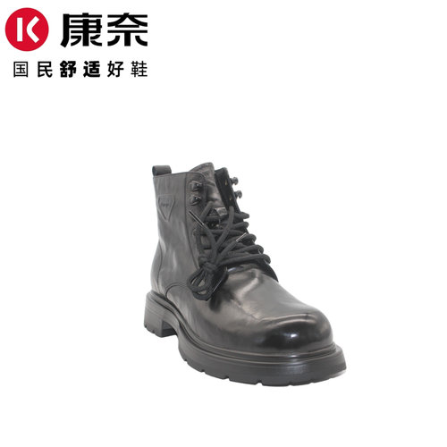真皮新款车缝线圆头保暖酷帅舒适