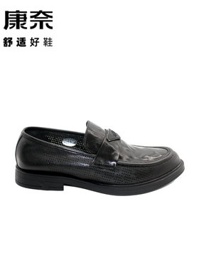 康奈新款软底一脚蹬镂空透气乐福