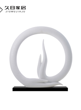 佛手禅意雕塑玄关砂岩