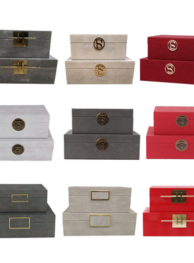 首饰盒衣帽间收纳木摆件装饰盒