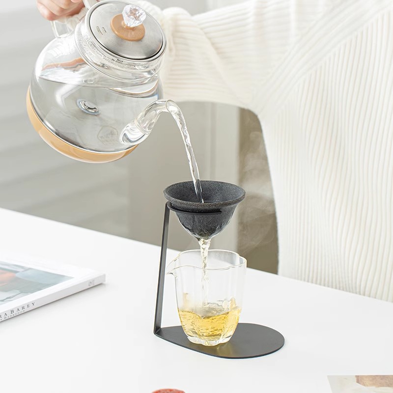 V型过滤器超细过滤碗型滤杯 免滤纸咖啡滤杯家用陶瓷矿石无孔茶漏