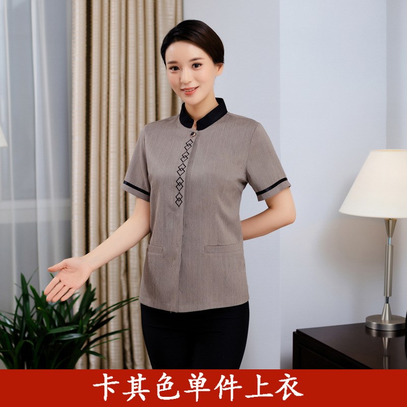 速发保洁工作服PA亚麻酒店客房服务员服装物业宾馆清洁制服夏装