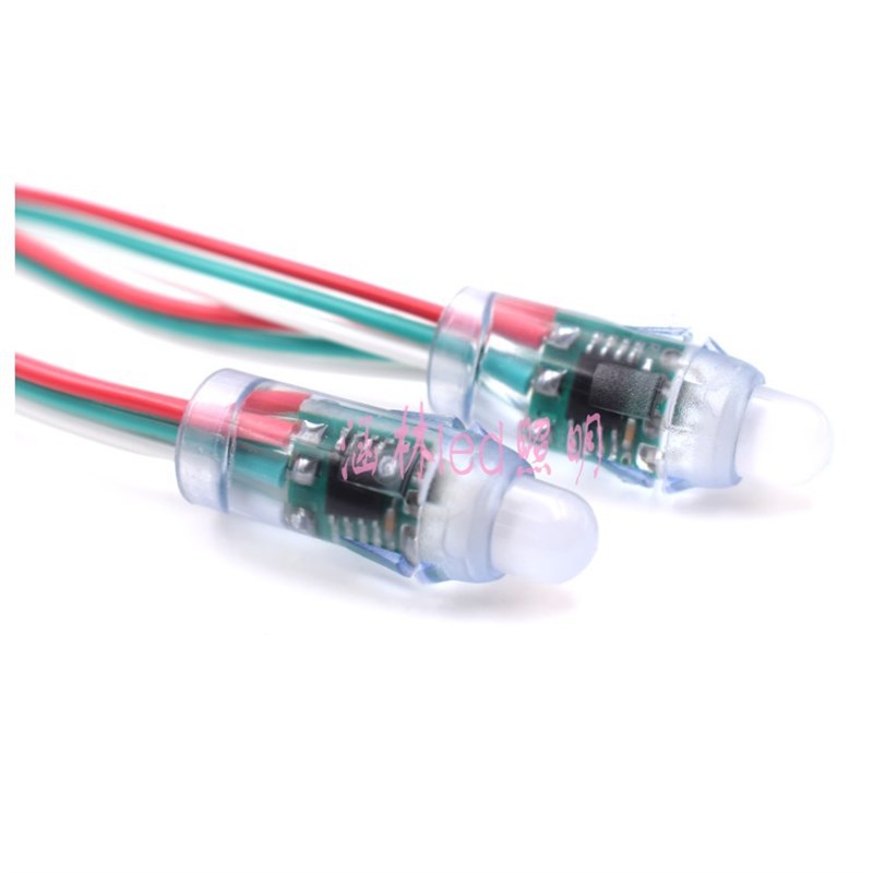 速发12mm全彩5V 2811外露灯串 铁皮发光字招牌穿孔灯珠 防水灯串