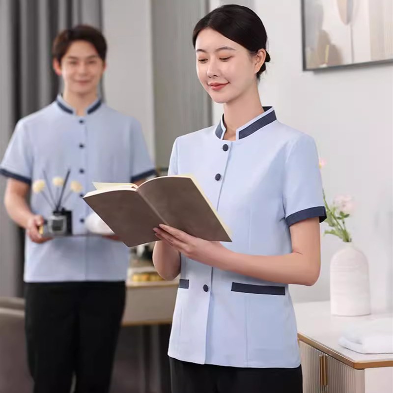 速发商场保洁工作服夏装酒店宾馆客房物业小区清洁服务员阿姨制服