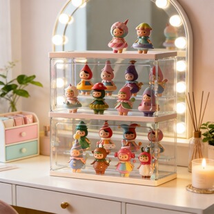 盲盒收纳展示架盲盒展示柜子娃娃收纳神器放盲盒的架子手办收藏柜