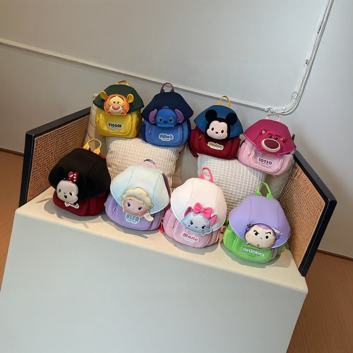 松松可爱潮小背包儿童双肩包男童女童幼儿园书包米奇米妮