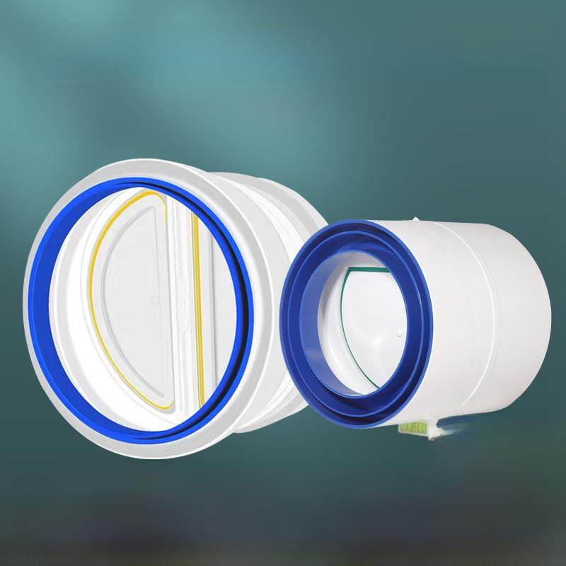 浴室浴室加热器排气管75/110Pvc管止回阀油烟排气管160/180止回阀