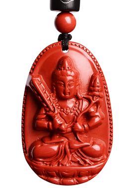 朱砂本命佛吊坠虚空藏菩萨牛虎