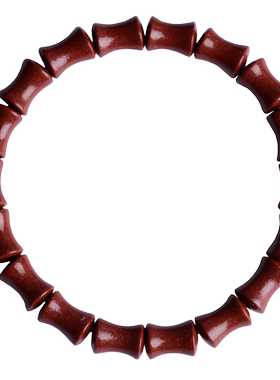 正品原矿上岸竹节朱砂手链女本命年节节高升佛珠手串男士饰品礼物