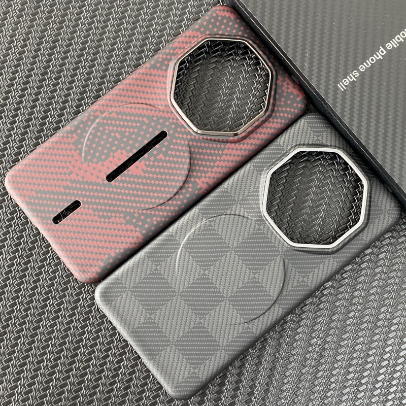 适用新款华为mate70rs非凡大师凯夫拉手机壳磁吸全包保时捷60rs碳纤维保护套超薄防摔男商务磨砂芳纶潮牌硬壳