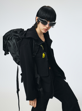 D.MARTINANQUEEN奥感N系列2025秋连帽拉链外套女户外运动休闲上衣