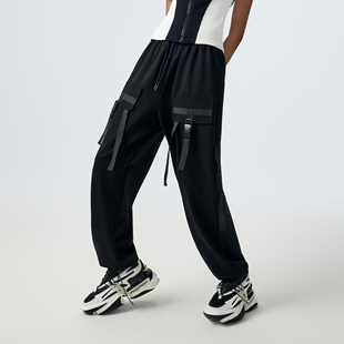 女设计感百搭长裤 D.MARTINANQUEEN奥感N系列2025秋季 松紧腰休闲裤