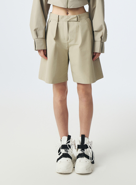 D.MARTINA QUEEN2025年春季新款休闲短裤女士宽松休闲裤子