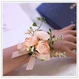 Цветок на запястье для невесты на лацкан, цвета шампанского, полный комплект, для подружки невесты
