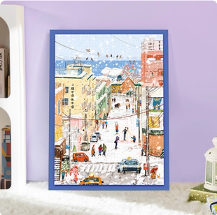 【猫的天空之城】冬日拼图2000片小樽的情书高难度送礼拼图北海道