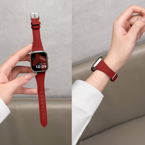 适用苹果手表真皮iwatch12表带