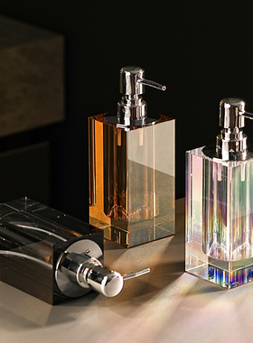 高端水晶乳液瓶酒店卫浴按压式瓶子洗手乳液器沐浴露洗发水分装瓶