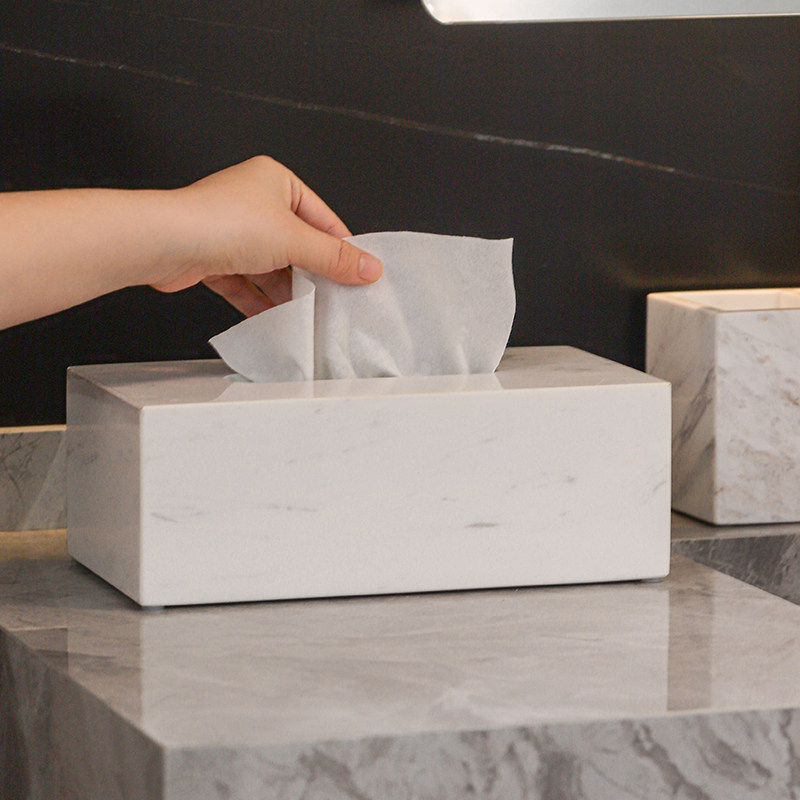 高档大理石纸巾盒家用客厅茶几酒店浴室洗脸巾盒轻奢擦手纸抽纸盒,收纳整理,纸巾盒,淘宝优惠券,粉丝福利购,淘宝优惠卷