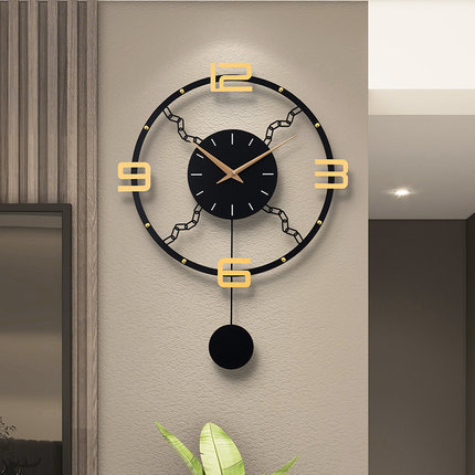 时钟挂钟客厅大气创意轻奢简约装饰挂表家用时尚艺术现代挂墙钟表