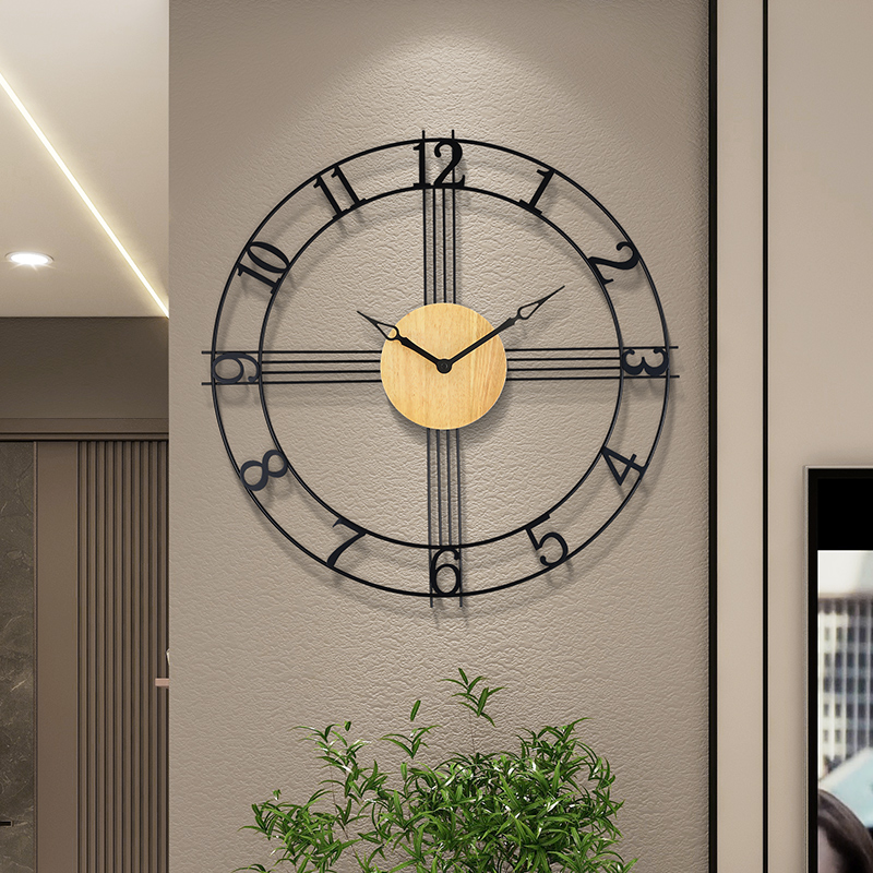挂钟客厅家用时尚简约2023新款挂表现代极简创意北欧钟表装饰壁钟