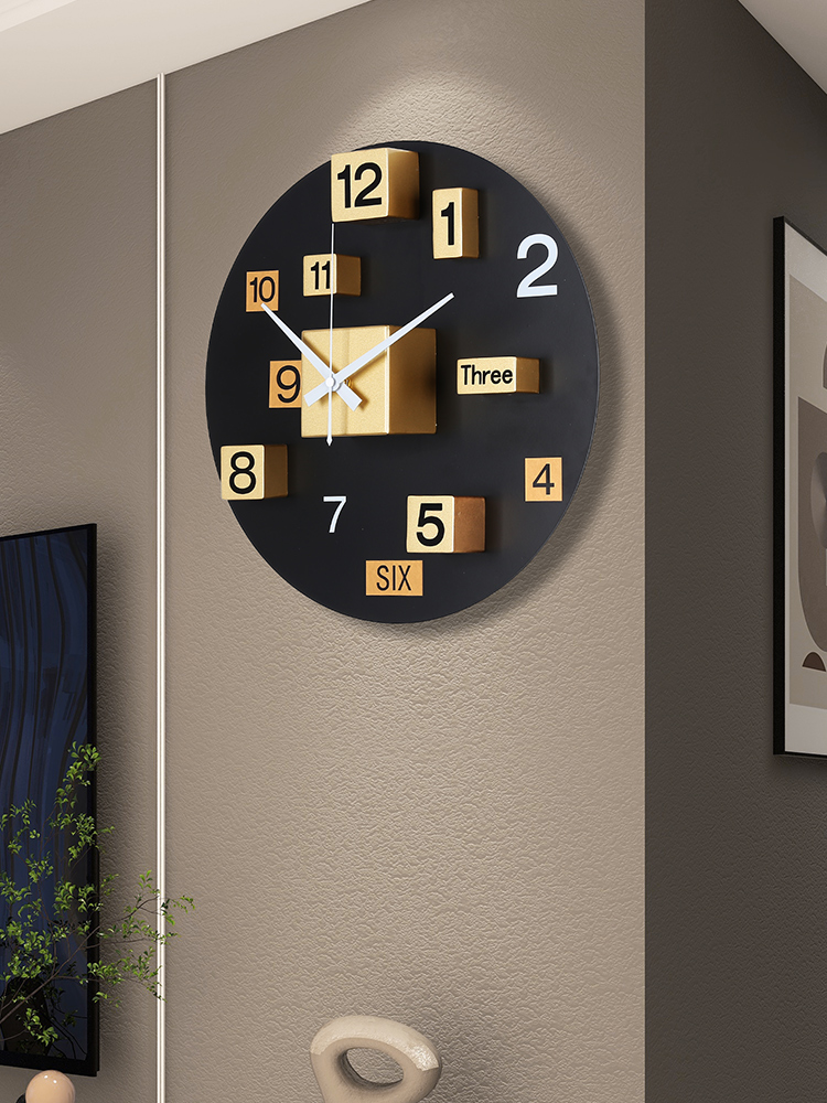 钟表挂钟客厅卧室家用创意大气挂墙挂表现代简约时尚个性静音时钟