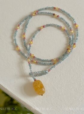 FEARLESS 新中式串珠项链小众设计复古锁骨链女气质颈链