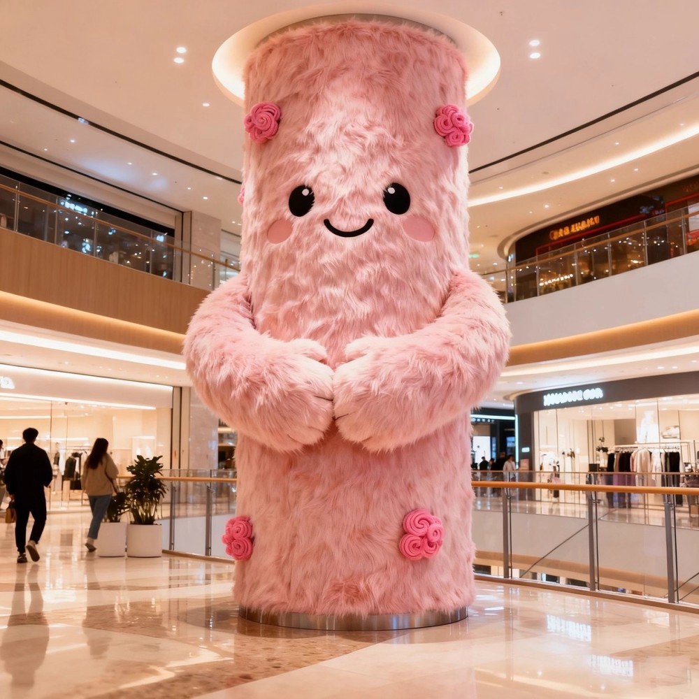 2026新款冬季毛毛绒卡通装饰包墙