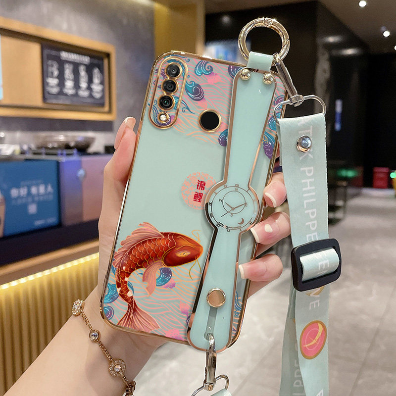 华为p30青春版手机壳p30lite新款中国风腕带斜跨挂脖兔年女款mar-al0