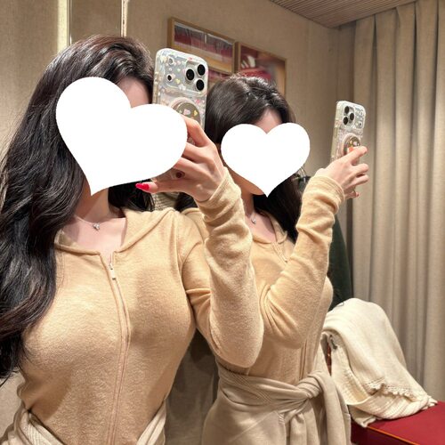 早安樊樊「17μm康赛妮」质感海军领拉链修身显瘦针织衫上衣女春