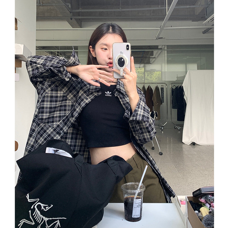 Audwyn美拉德格纹衬衫女2024秋季