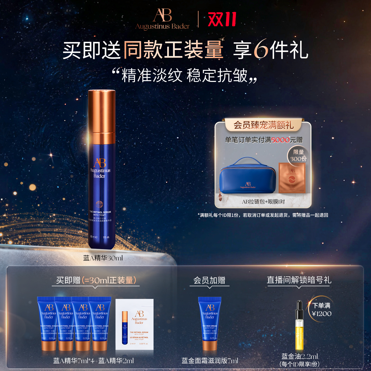 AB蓝A精华30ml紧致抗皱