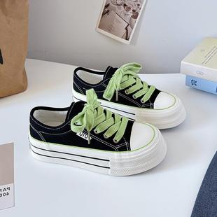7百搭鞋 女生众单鞋 668 原创百搭板鞋 2025厚底帆布小子女学生小白鞋