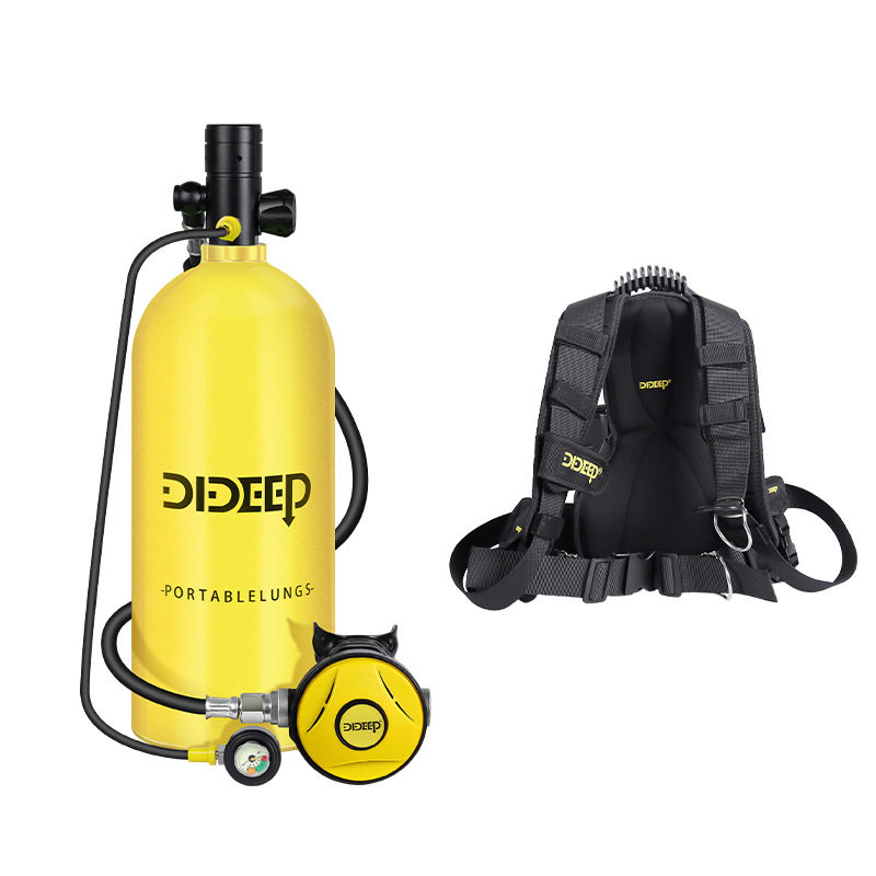 dideep新款3升x6000潜水浮潜装备水肺潜水呼吸器鱼鳃氧气瓶备用
