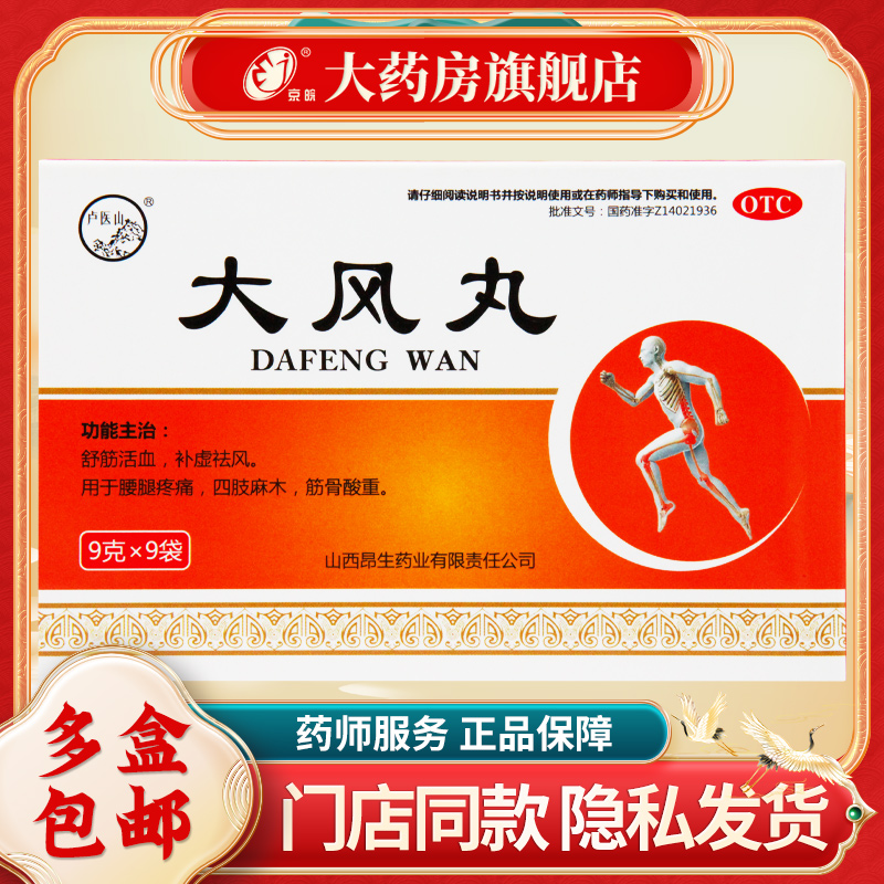 【卢医山】大风丸9g*9袋/盒
