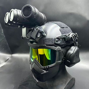 三角洲威龙头盔夜视仪儿童玩具套装备吃鸡户外三级盔战术耳机装备