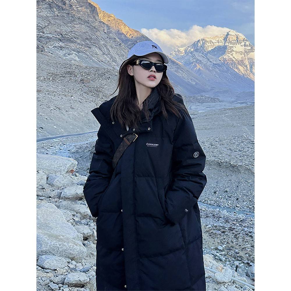 反季羽绒棉服女冬季新款加厚中长款棉衣外套宽松大码过膝长款棉袄