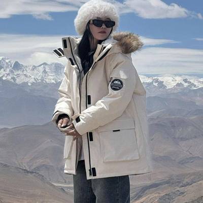 工装派克羽绒棉服女中长款2025年冬季新款韩版宽松加厚棉衣外套潮