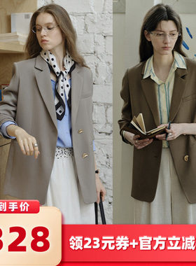 【所有女生的衣橱直播间】CIRCLOFY瑟夕翻驳领廓形气质西装外套女