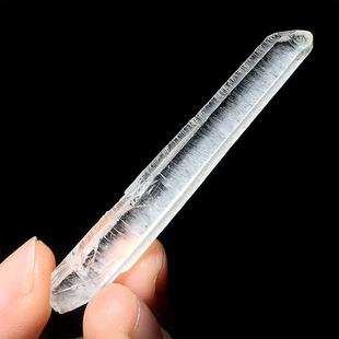 哥伦比亚列姆利亚天然迷你白水晶镭射激光柱原矿标本家居装饰摆件